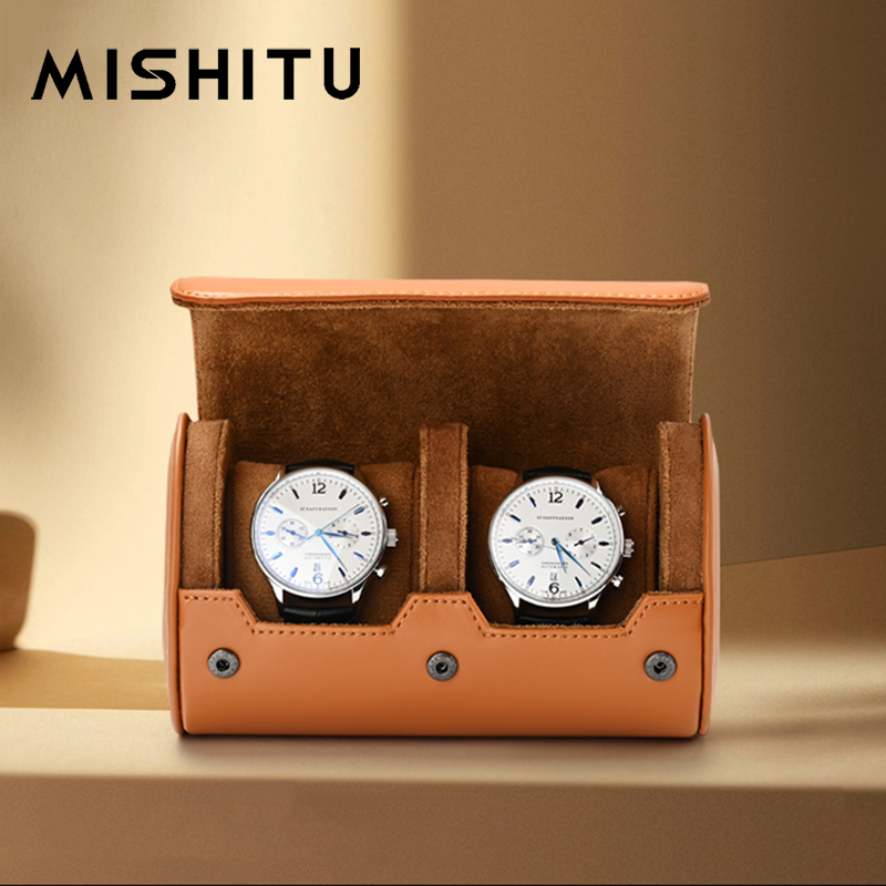 Jewelry Watches Men - MISHITU 1/2/3-Slot Orologio Rotolo di Immagazzinaggio