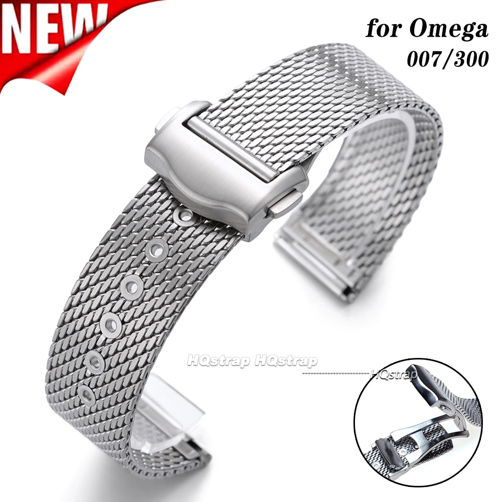 Omega Watch Seamaster - Cinturino per orologio in acciaio inossidabile