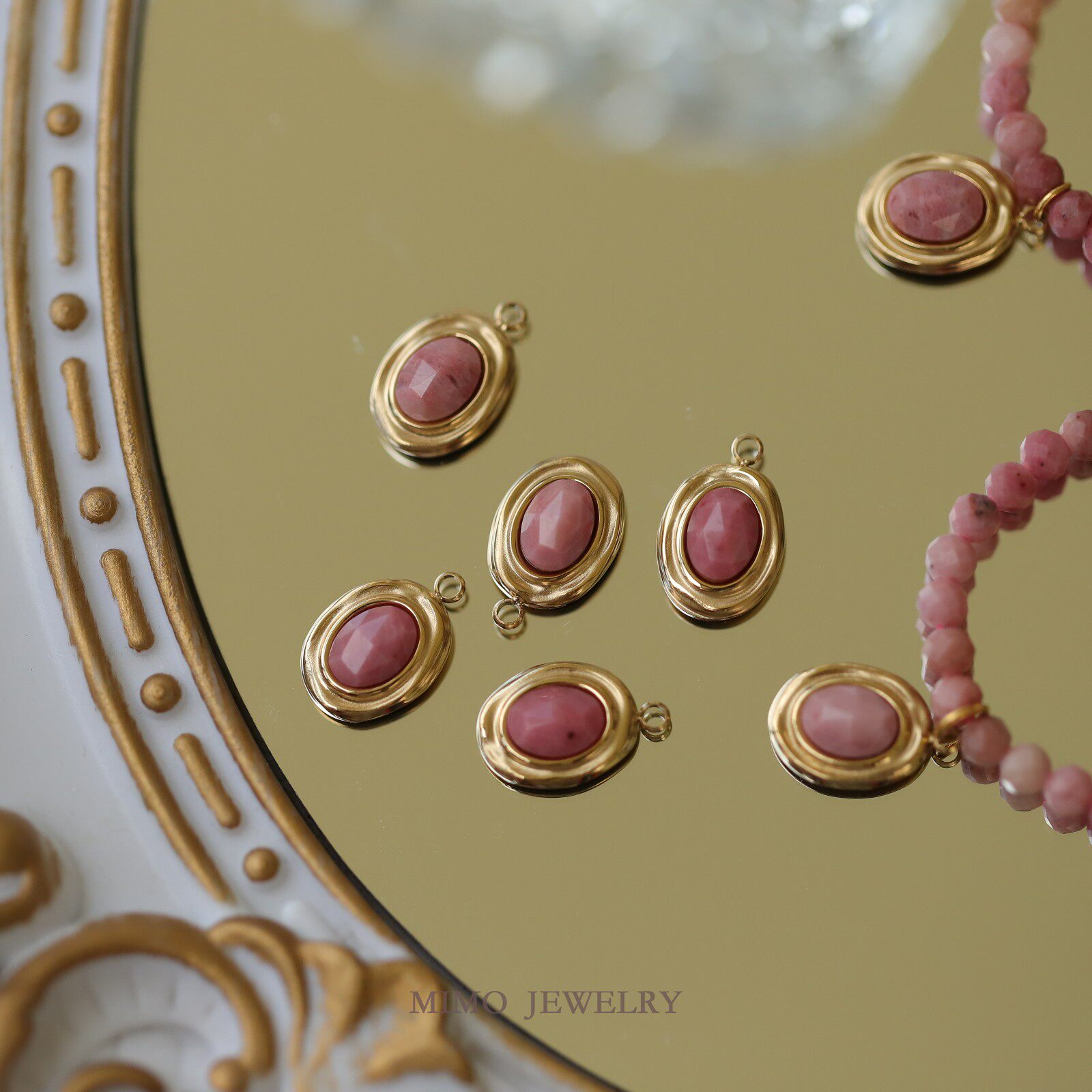 Rose Gold Bracelet - 1 pz Ciondolo in Acciaio al