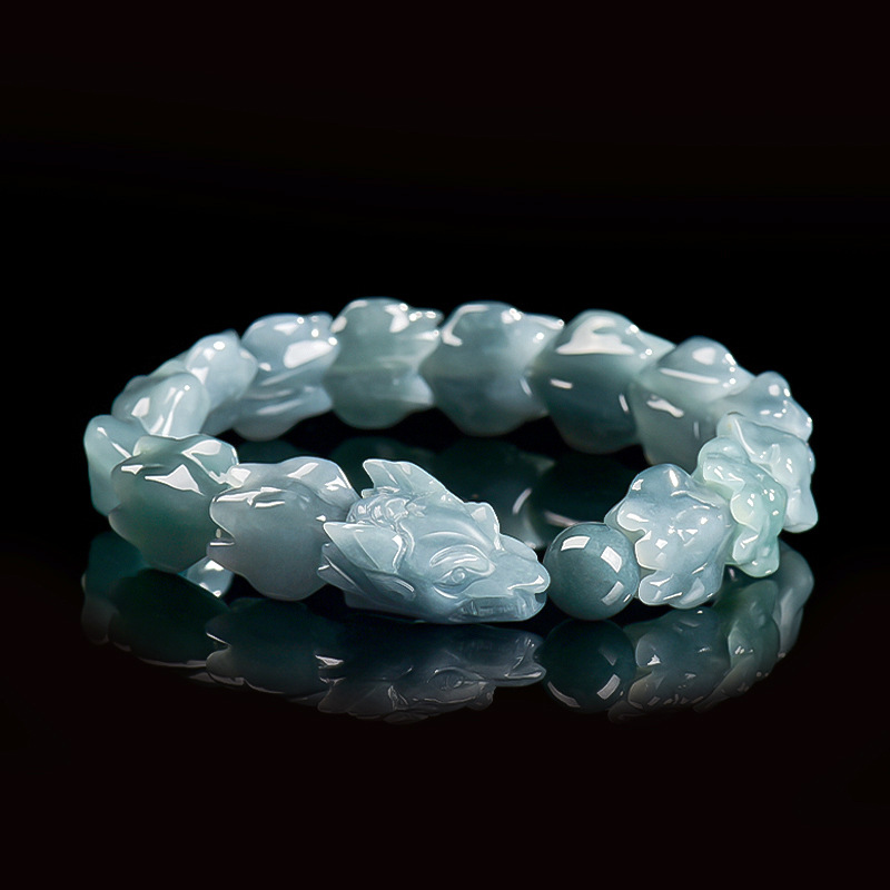 Jewelry & Watches Vitopoulos Reviews - Bracciale Drago in Giadeite Birmana Blu,