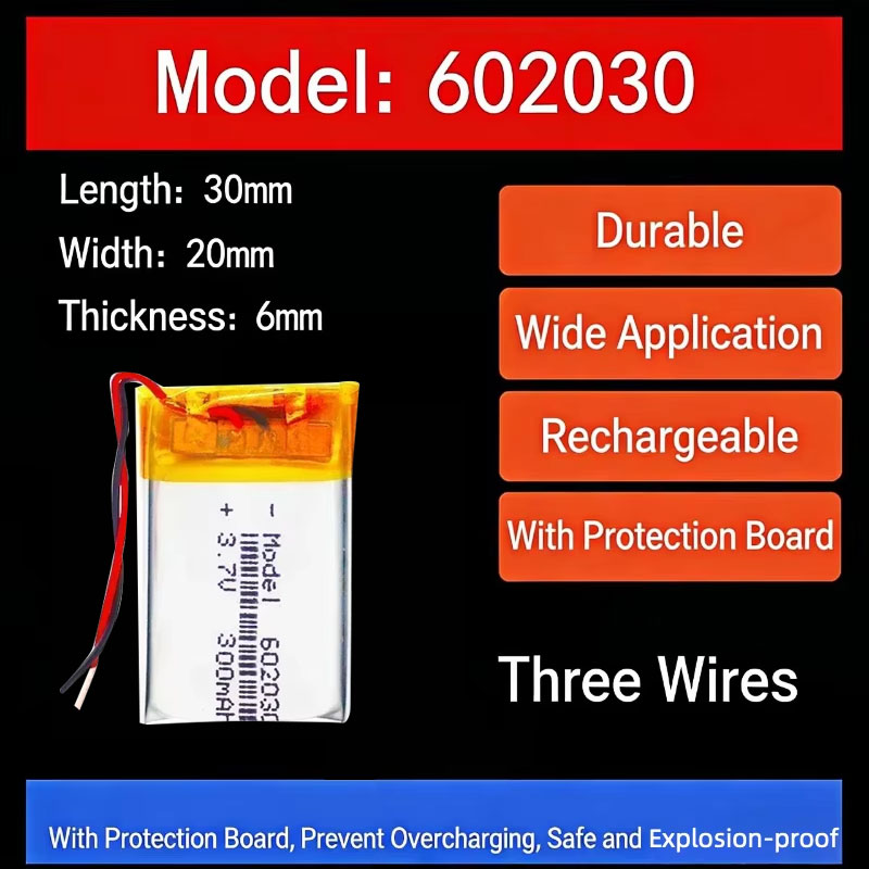Batteria al Litio 3.7V 300mAh  - Smartwatch recensione e prezzo